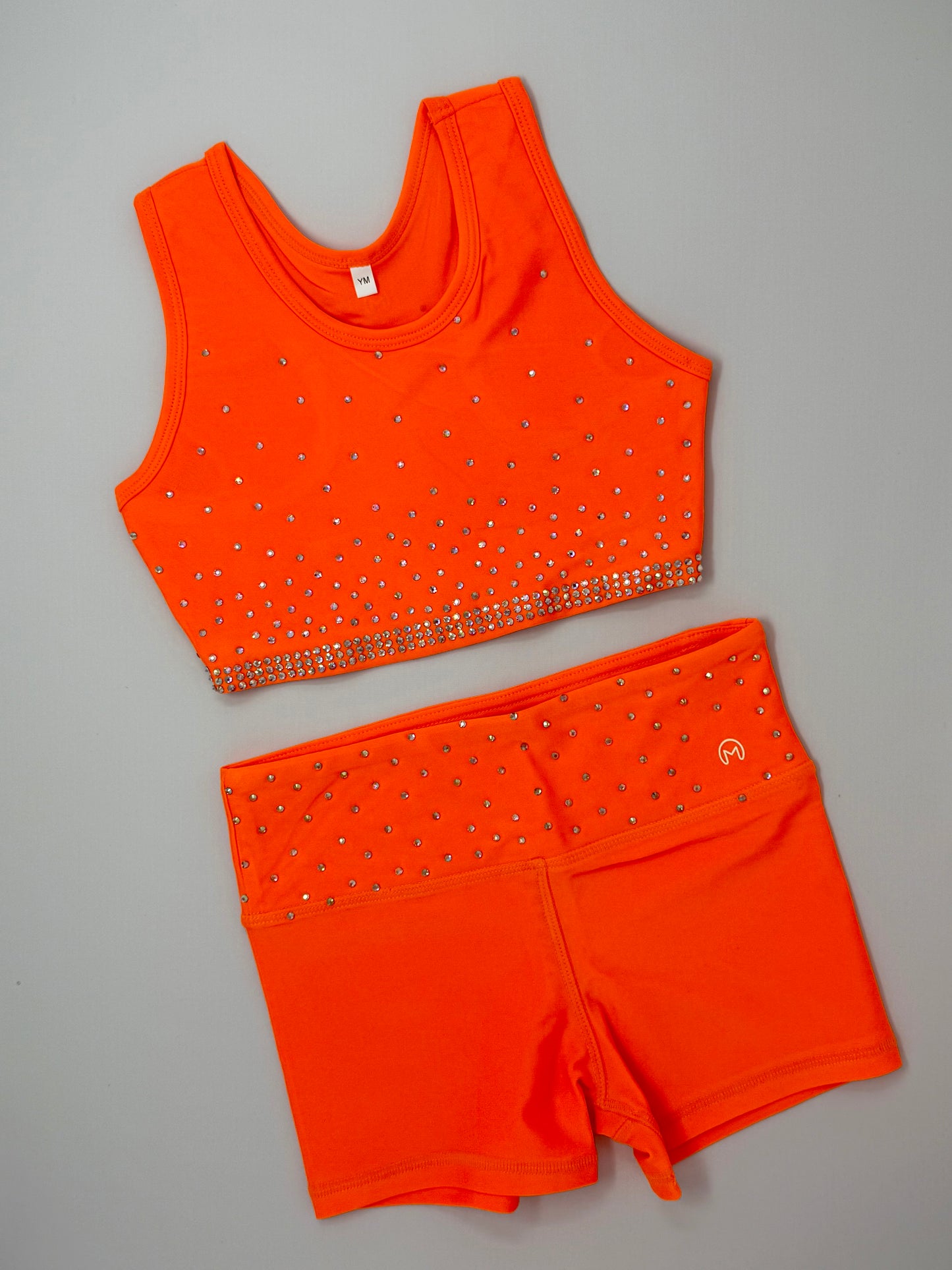 Orange Crush Rhinestone Practice Set