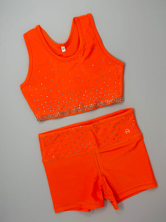 Orange Crush Rhinestone Practice Set