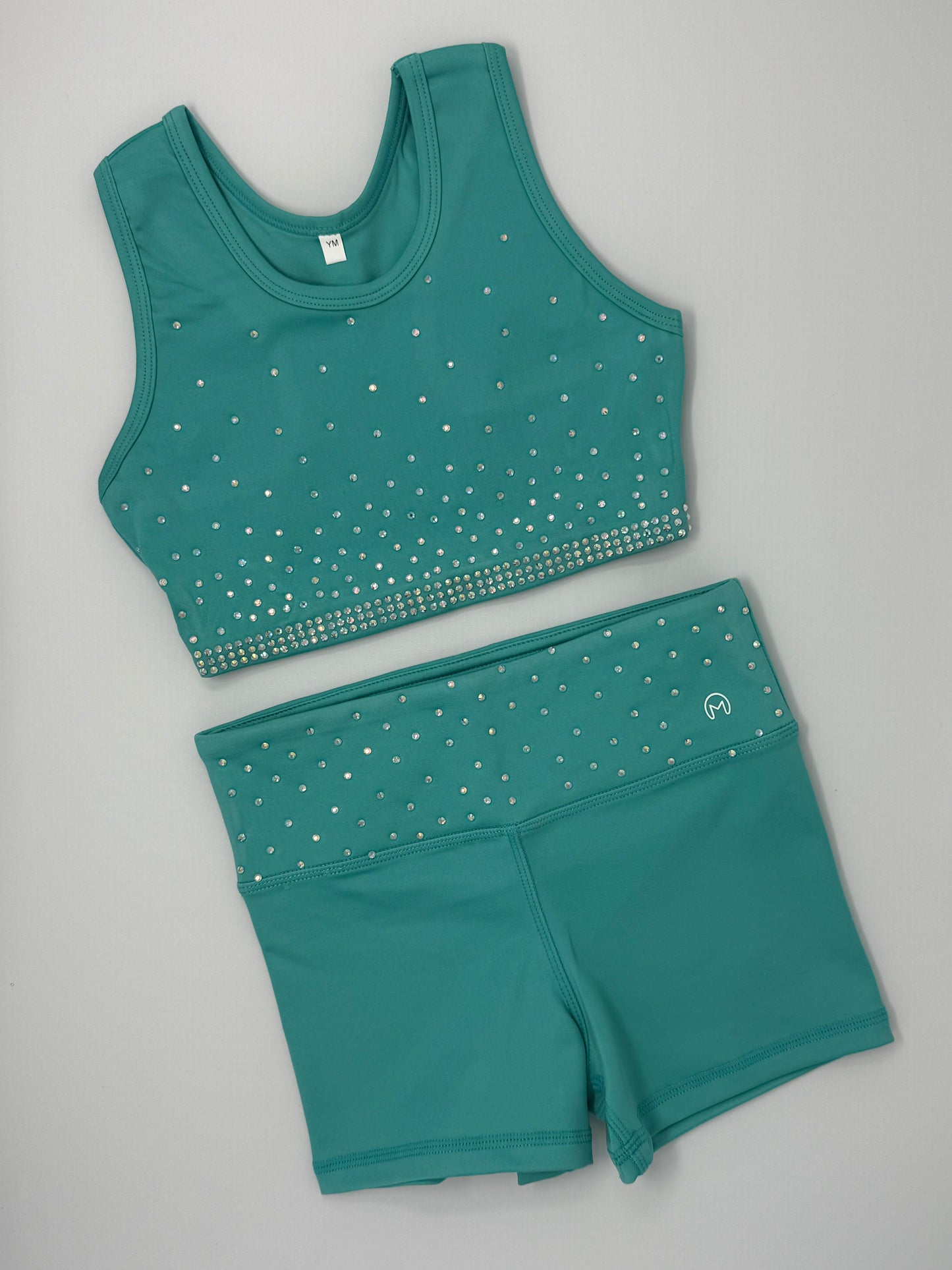 Teal Rhinestone Practice Set